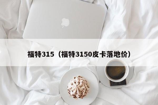 福特315（福特3150皮卡落地价）